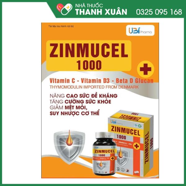 Zinmucel 1000 hỗ trợ tăng cường sức đề kháng